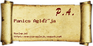 Panics Aglája névjegykártya